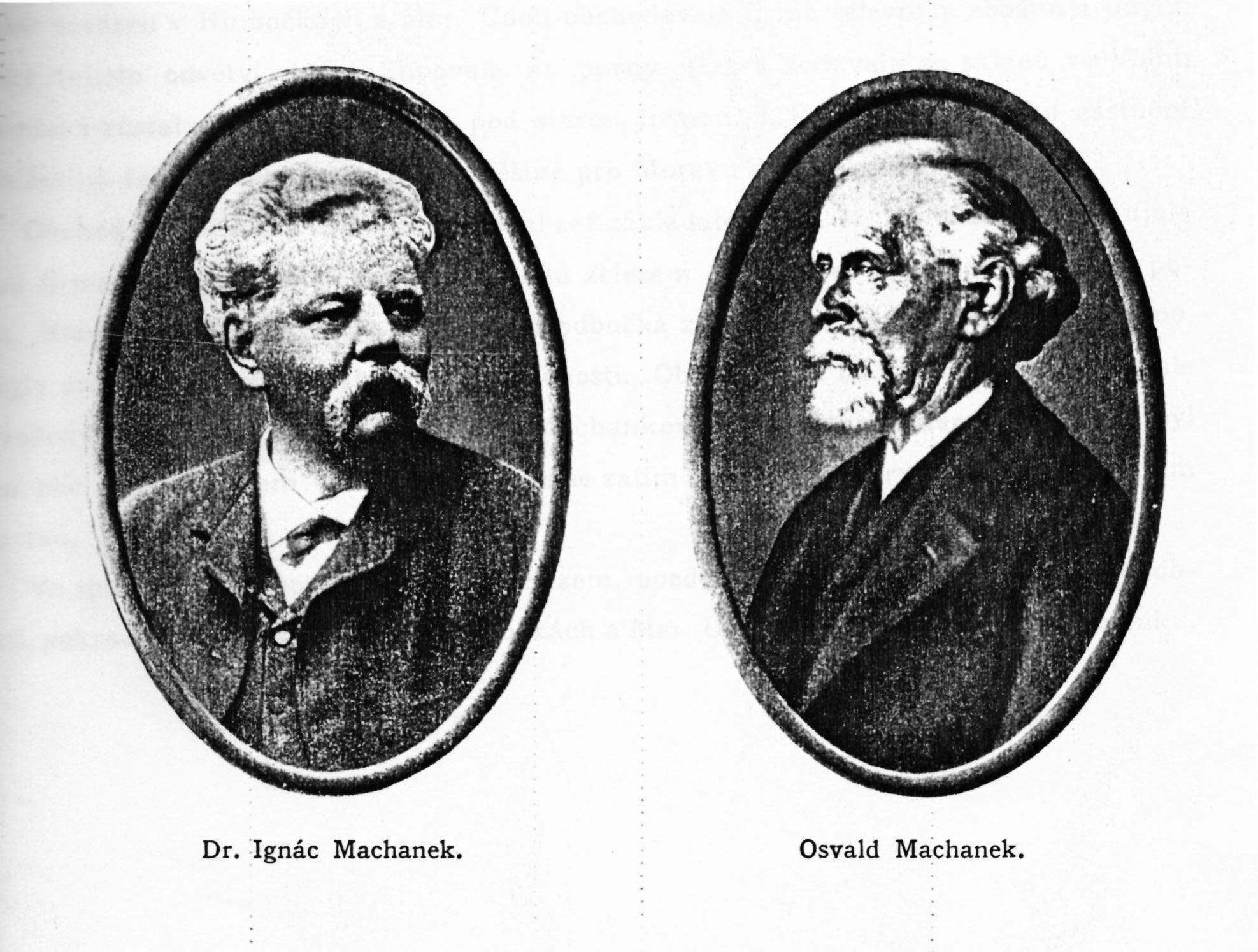 Dr. Ignác Machanek a Osvald Machanek