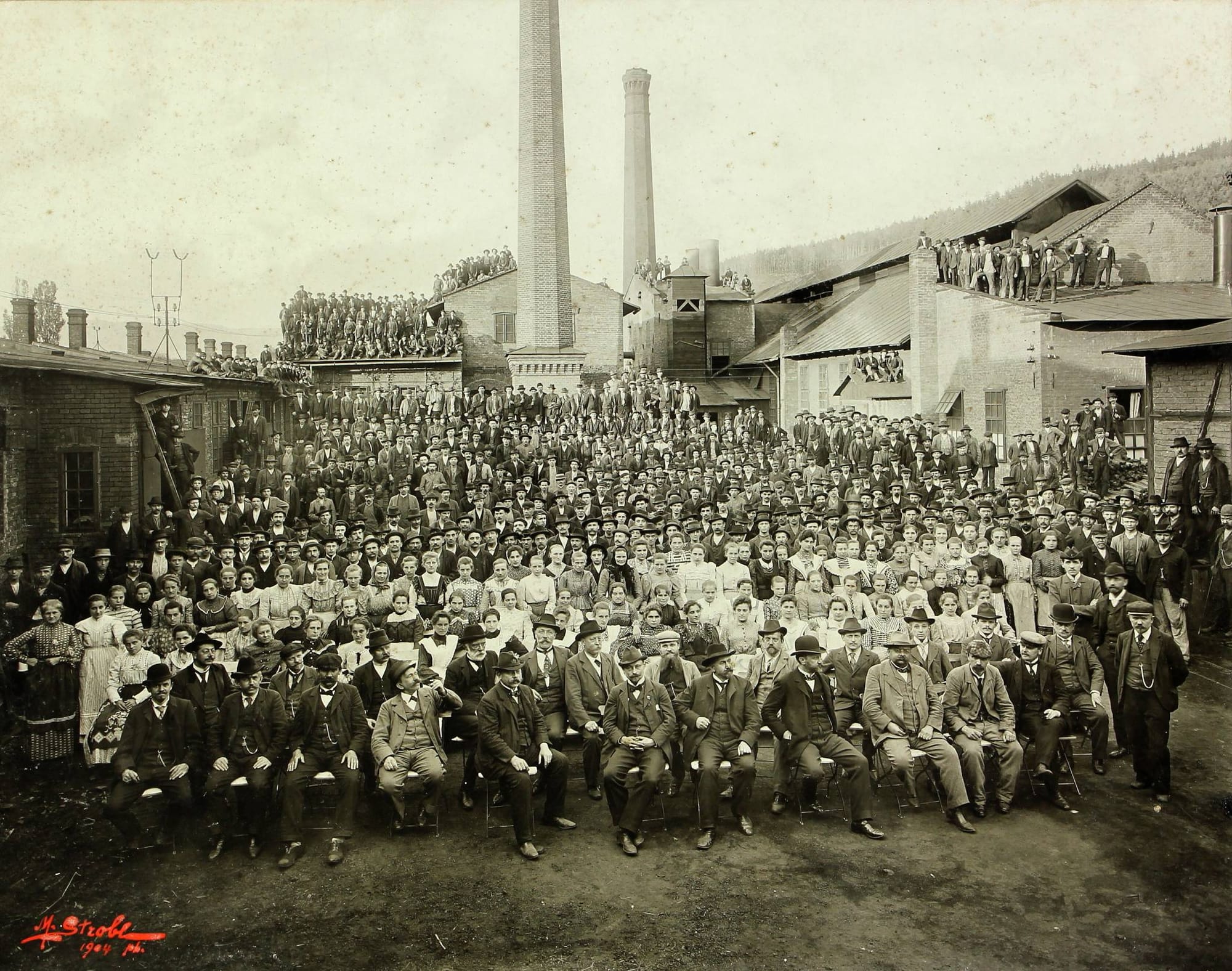 Slévárna Moravia v Mariánském Údolí v r. 1904