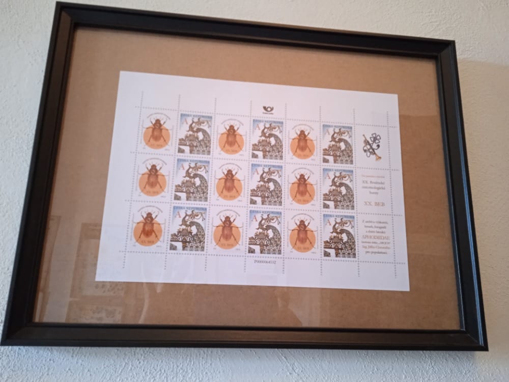 Přítisky k českým poštovním známkám s ilustracemi Veroniky Opletalové